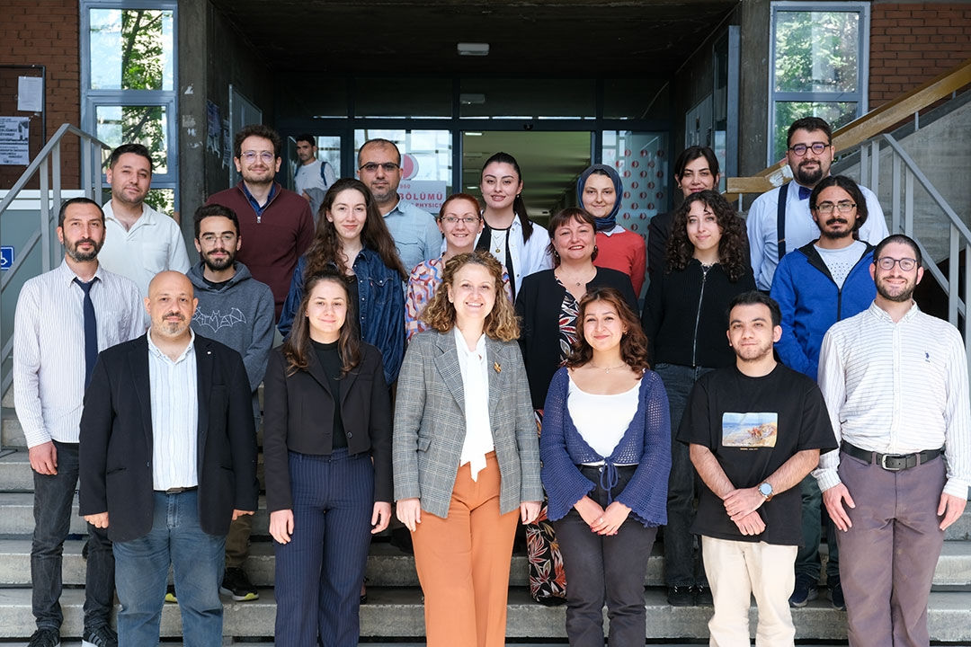 Melahat Bilge Demirköz with his research group